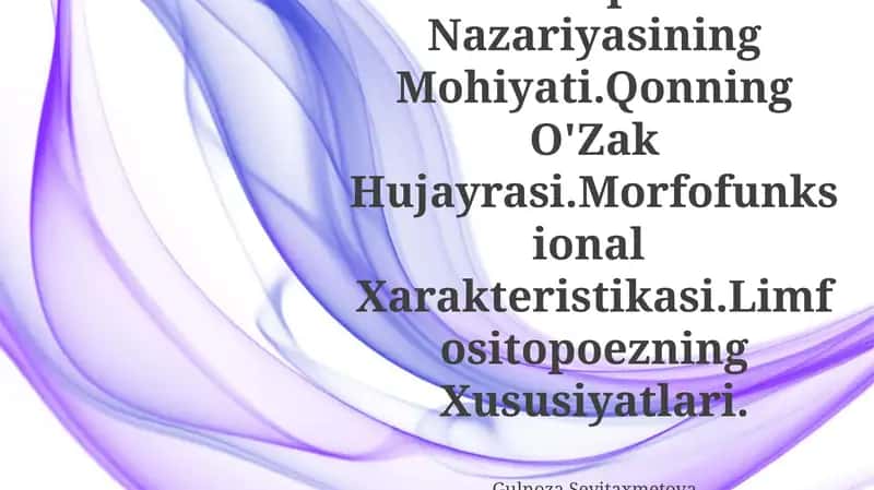 Gematopoez Nazariyalari