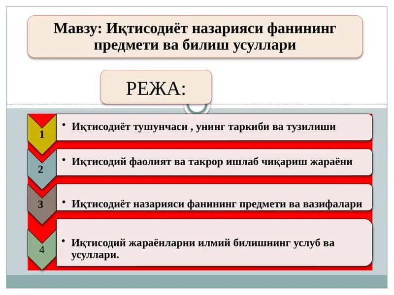 Иқтисодиёт турлари