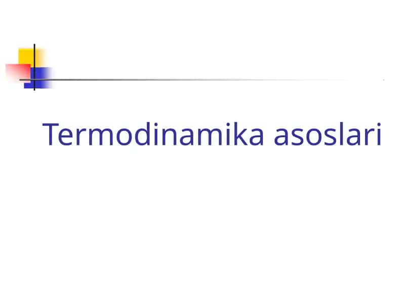 Termodinamikaasoslari