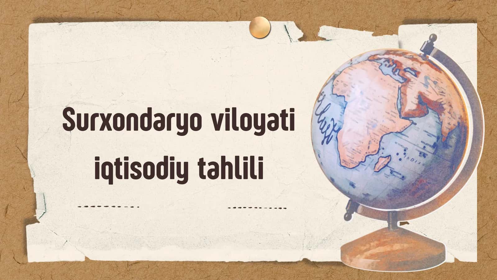 Surxondaryo viloyati iqtisodiy tahlili
