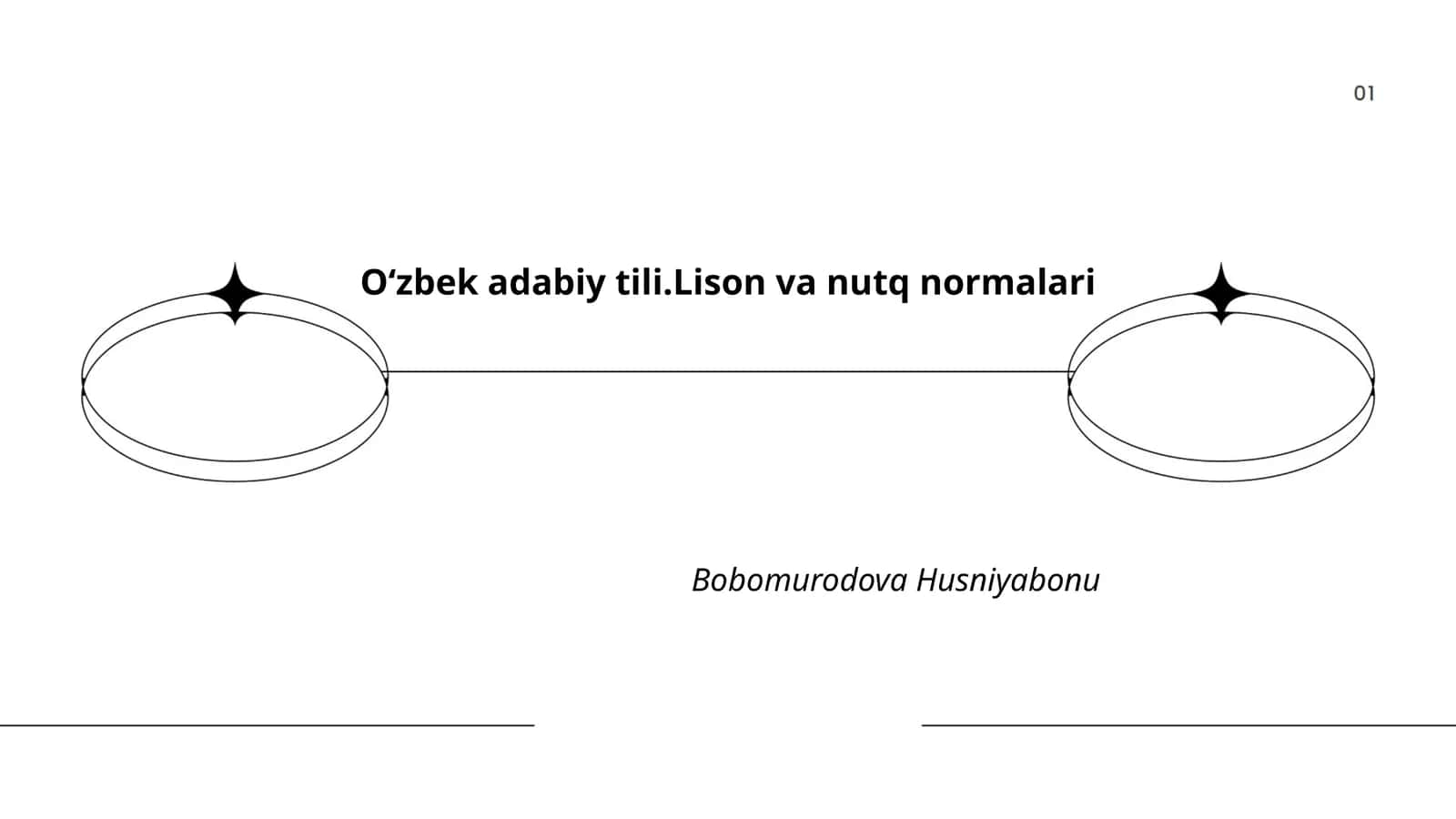 Oʻzbek adabiy tili.Lison va nutq normalari