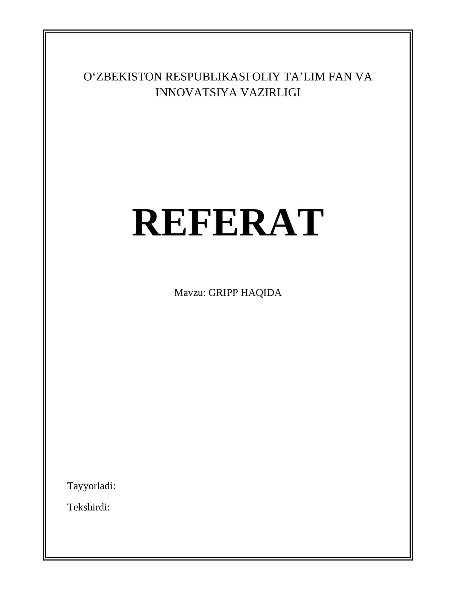 GRIPP HAQIDA