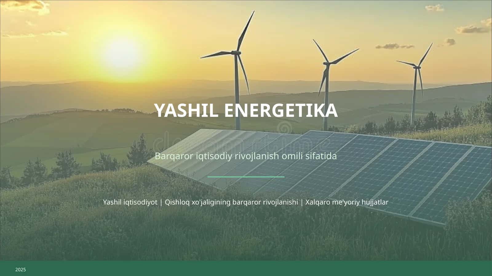 YASHIL ENERGETIKA