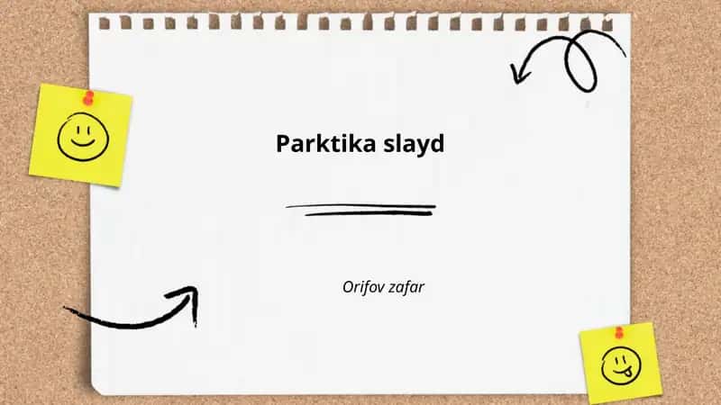 Практика создания заглавного слайда