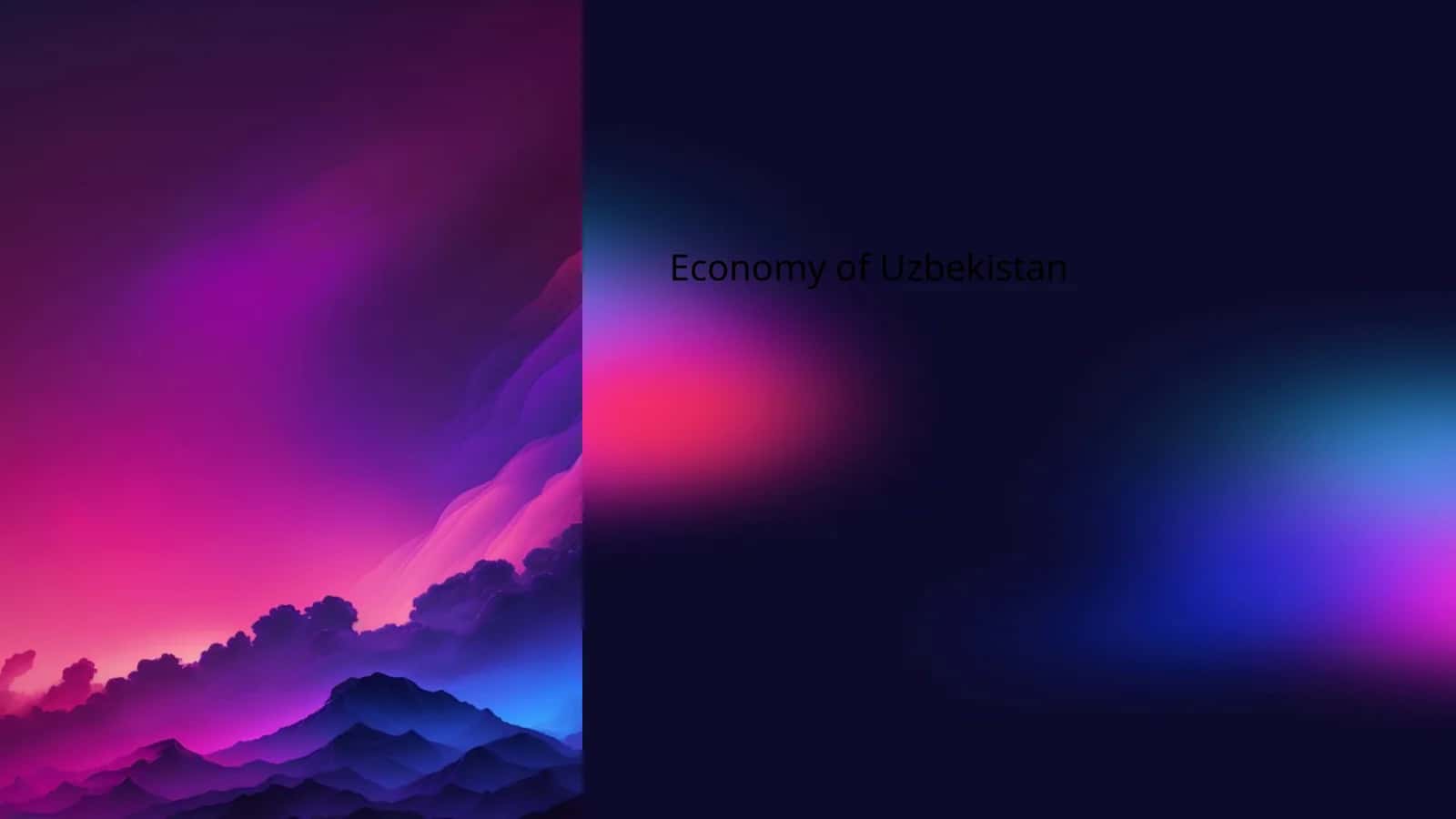 Economy of Uzbekistan