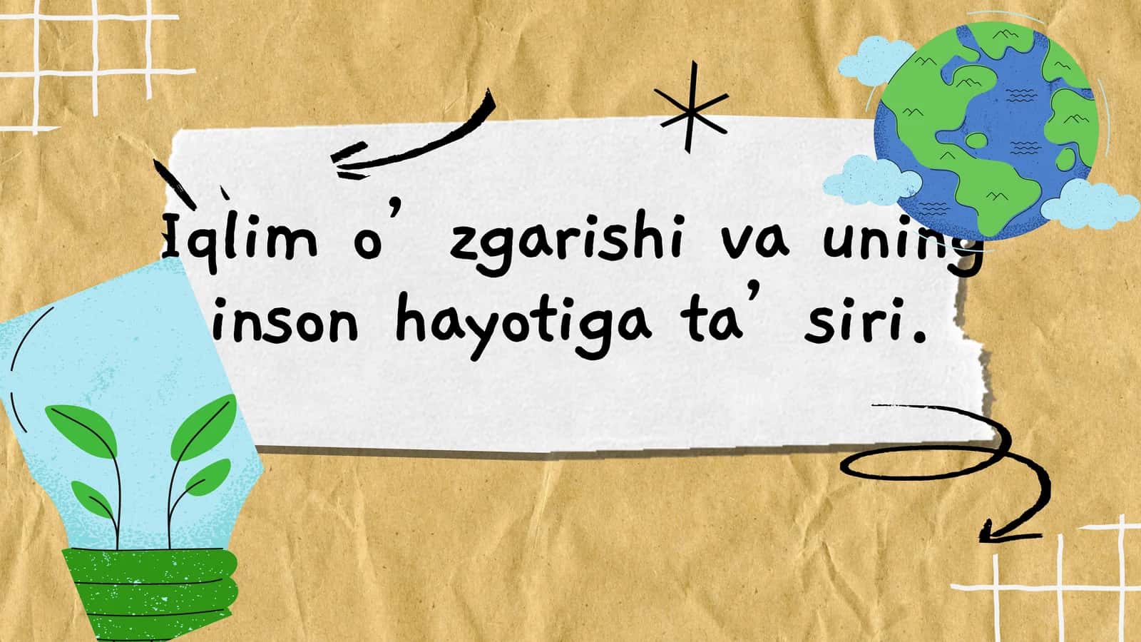 Iqlim o’zgarishi va uning inson hayotiga ta’siri
