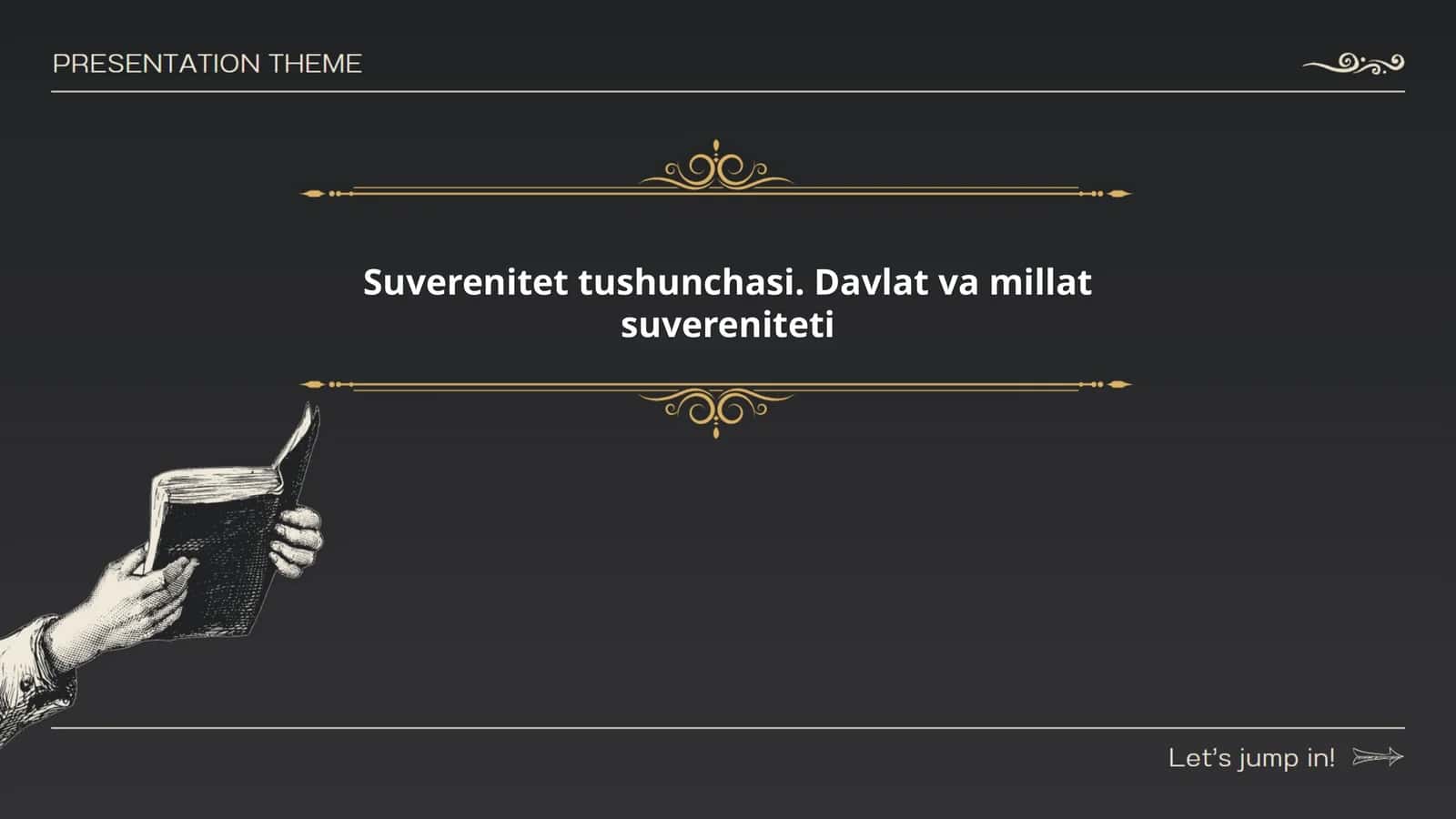 Suverenitet tushunchasi. Davlat va millat suvereniteti