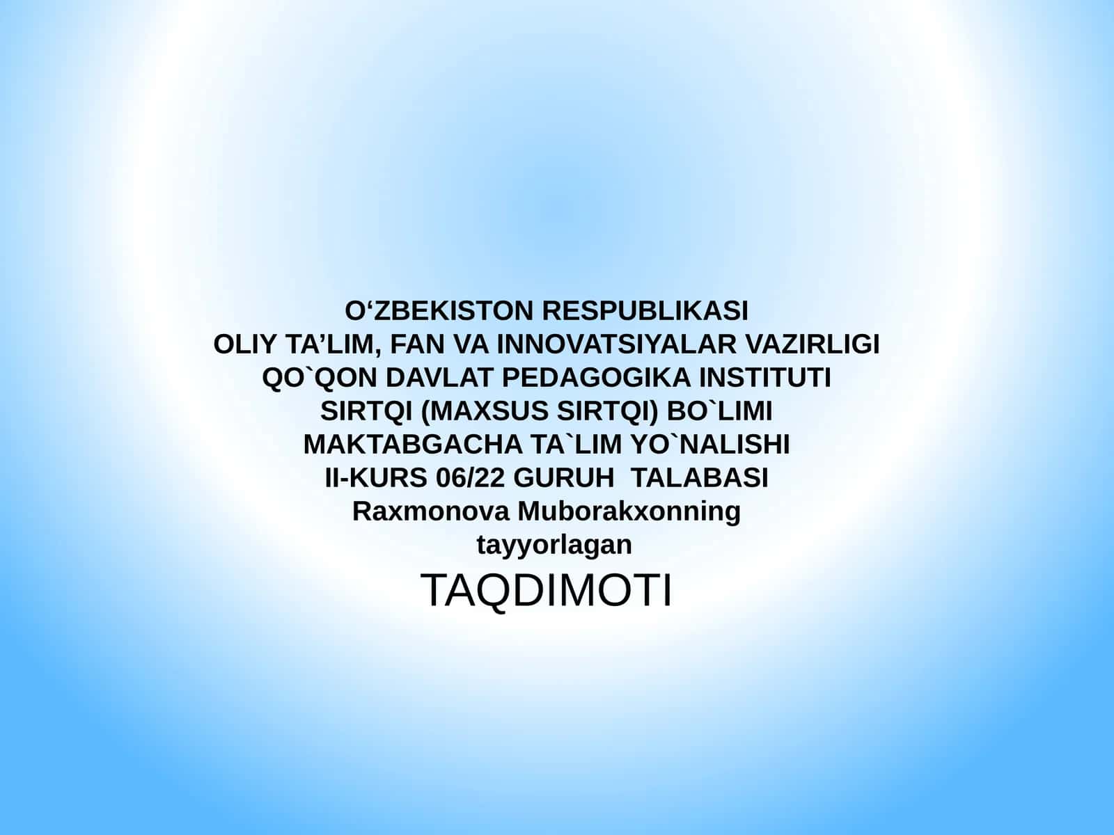 MTM damehnat tarbiyasi