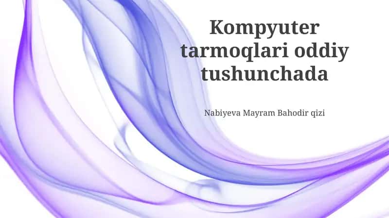 Kompyuter tarmoqlari