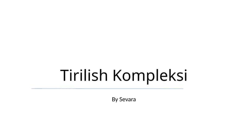 Tirilish Kompleksi