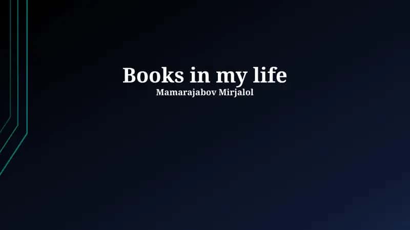 Books in my life