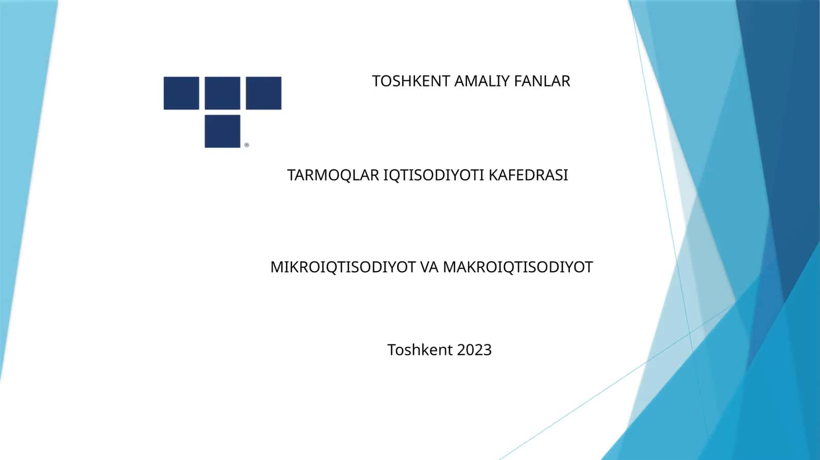 Микроиқтисодиёт ва макроиқтисодиёт