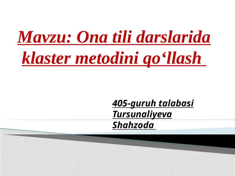 Klaster metodi