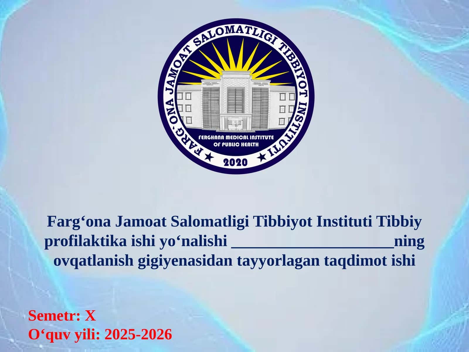 YAXNA ICHIMLIKLAR ISHLAB CHIQARISH KORXONASIGA QO‘YILGAN GIGIYENIK TALABLAR