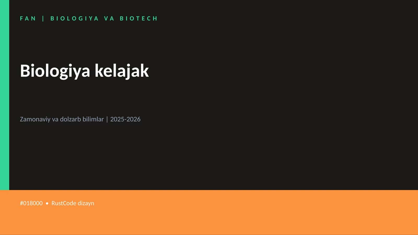 Biologiya kelajak
