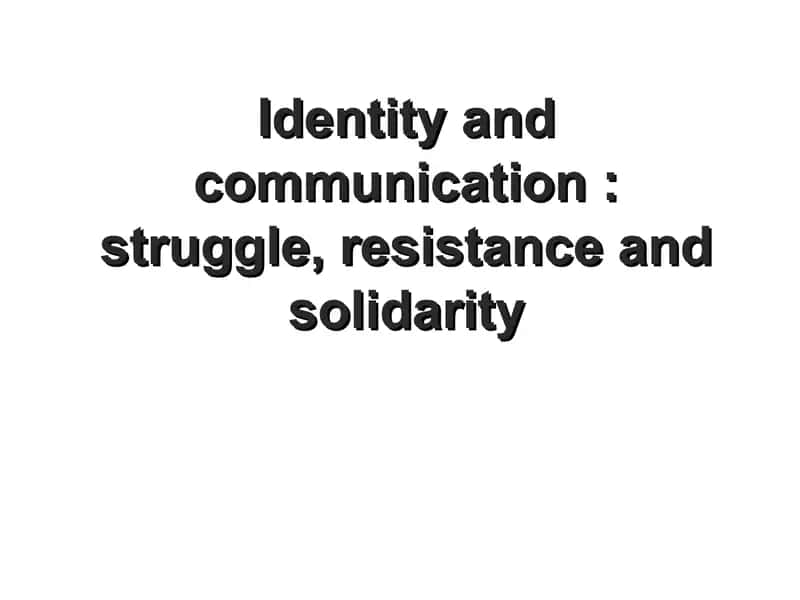 Identity and communication