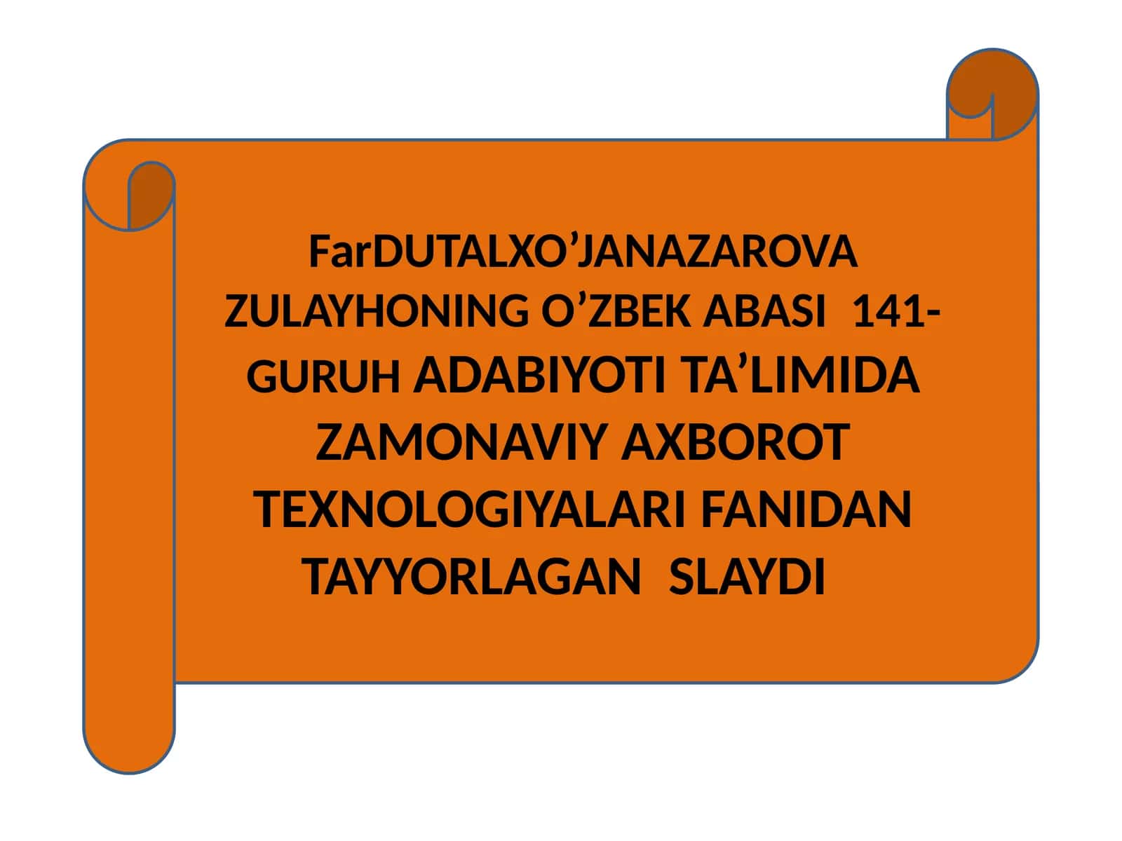 JADIDLAR IJODINI O’RGANISHDA INTERAKTIV USULLARDAN FOYDALANISH