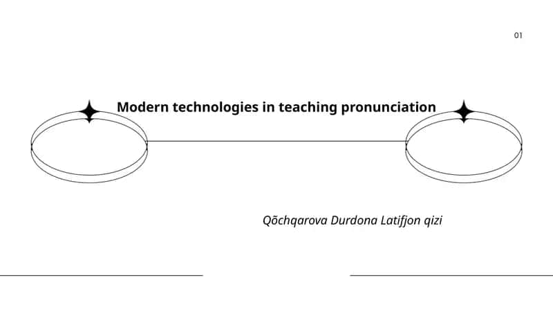 Modern technologies in teaching pronunciation