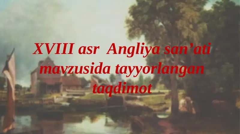 XVIII asr Angliya san'ati