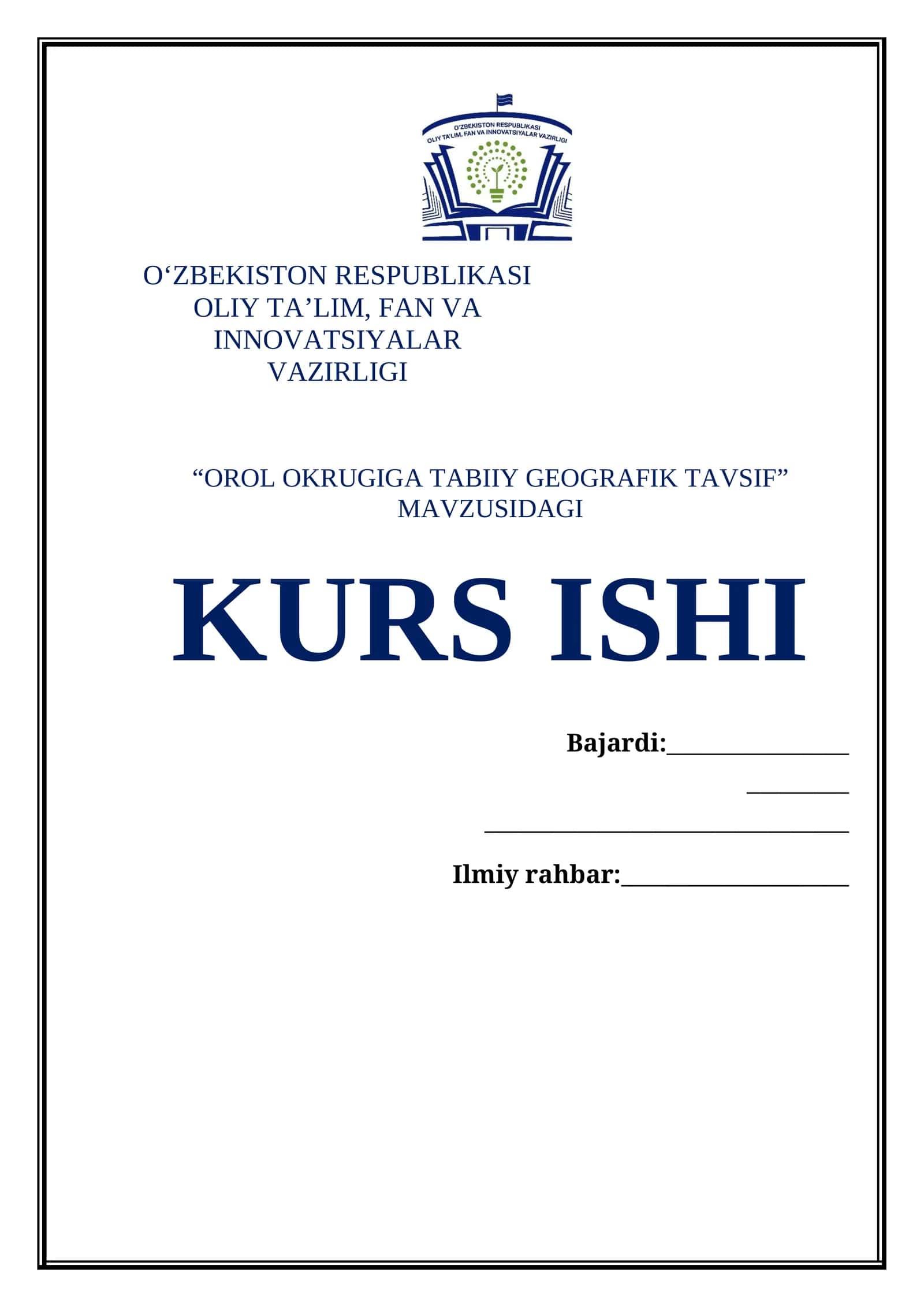 Orol okrugiga tabiiy geografik tavsif