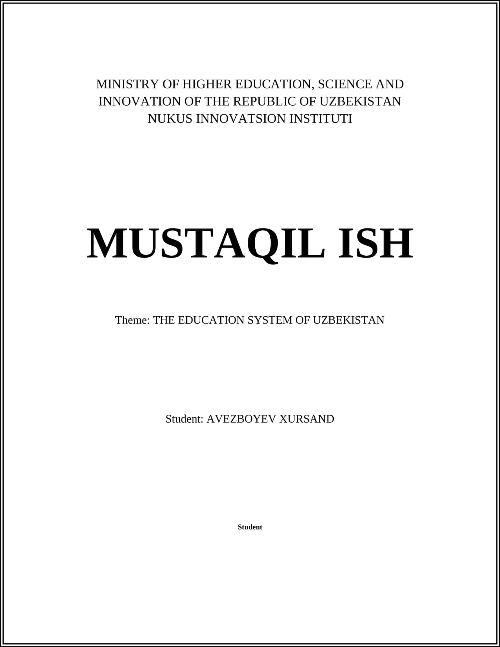 NUKUS INNOVATSION INSTITUTI