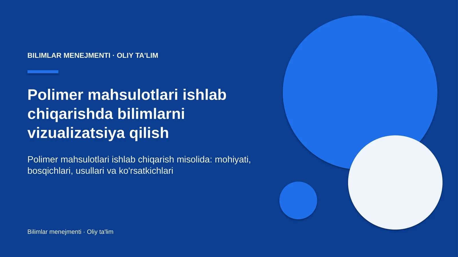 polimer mahsulotlari ishlab chiqarishda bilimlarni vizualizatsiya qilish 8043