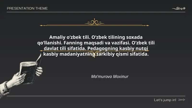 Amaliy o‘zbek tili