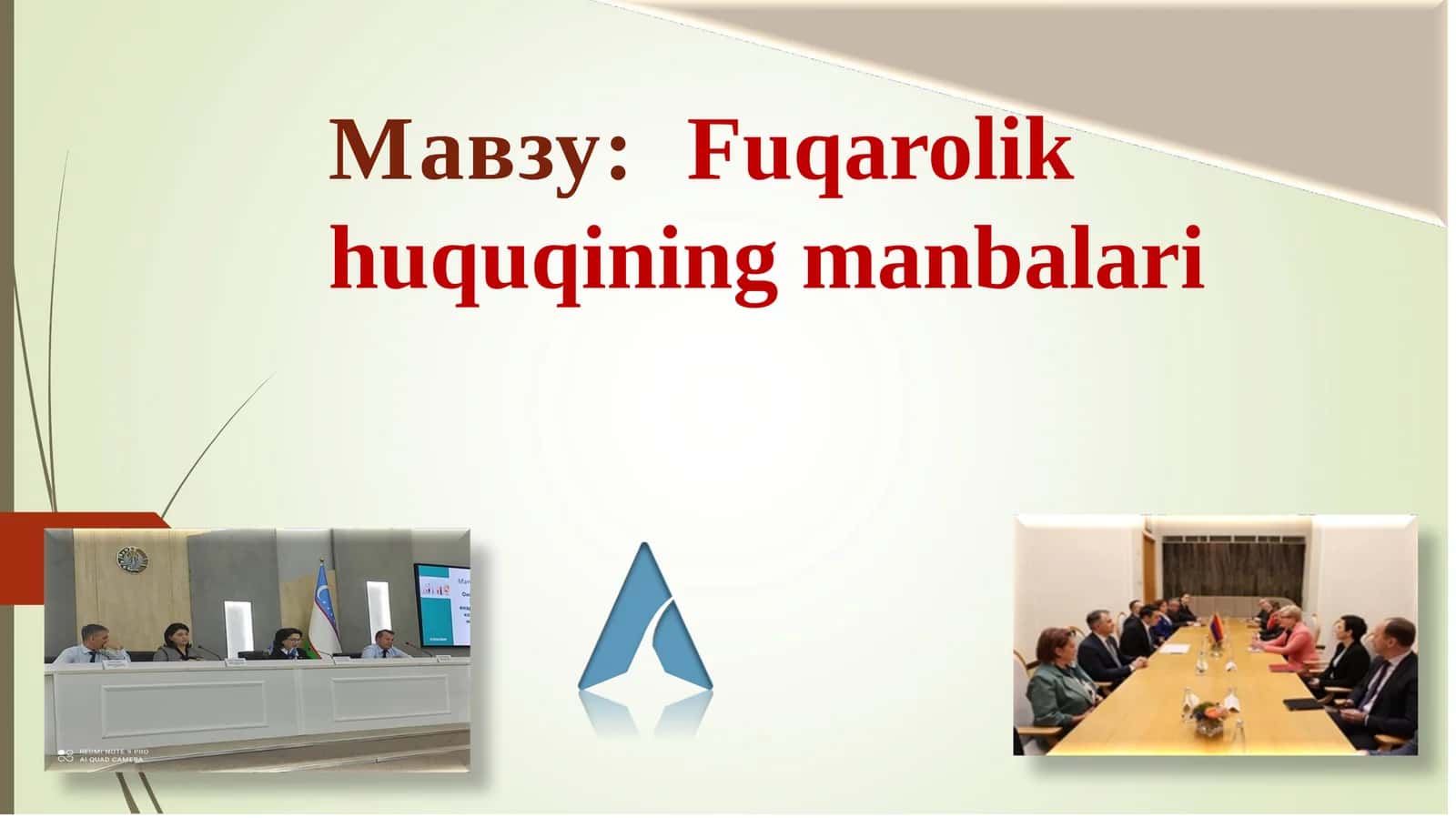 Fuqarolik huquqining manbalari