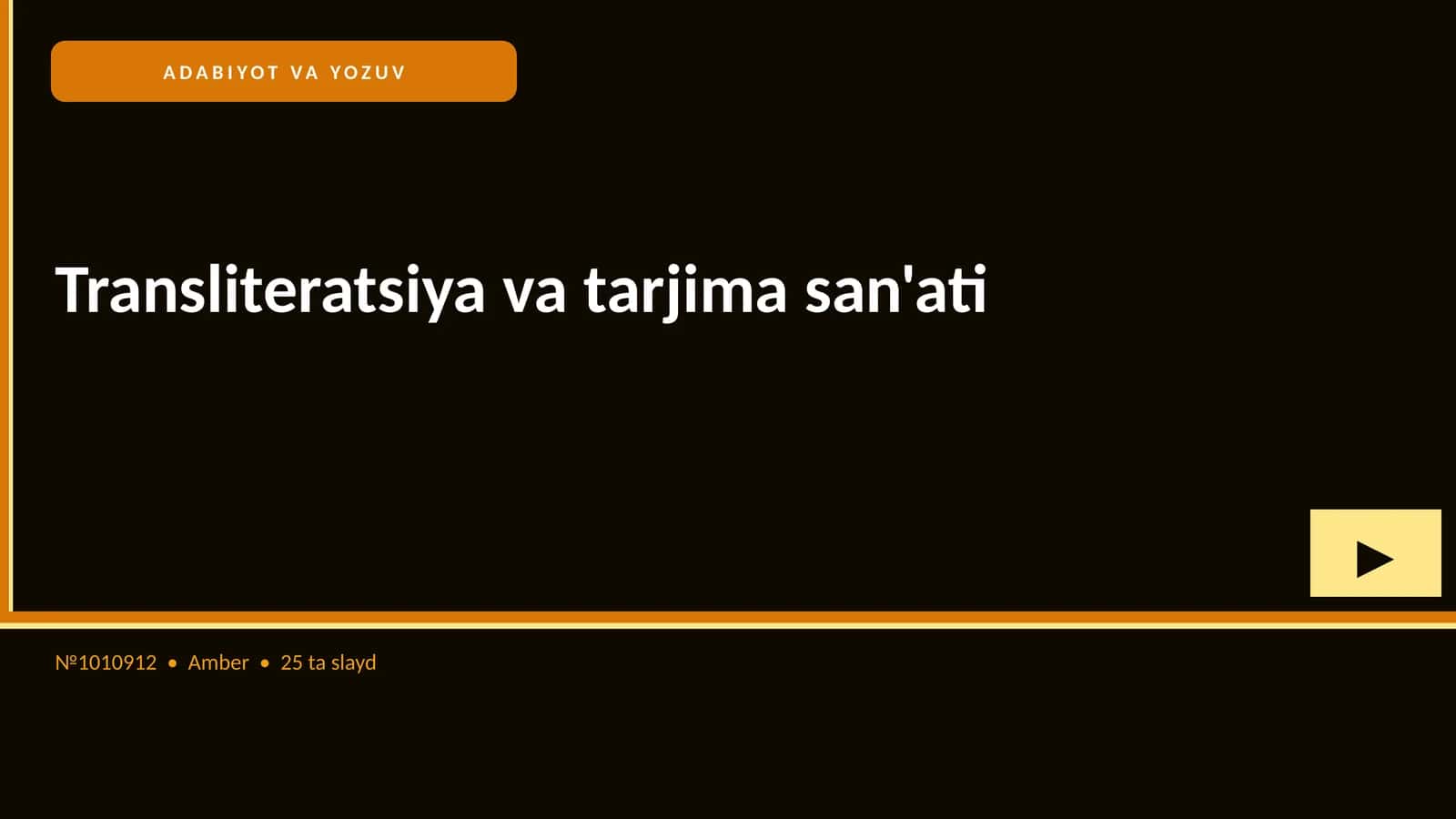Transliteratsiya va tarjima san'ati