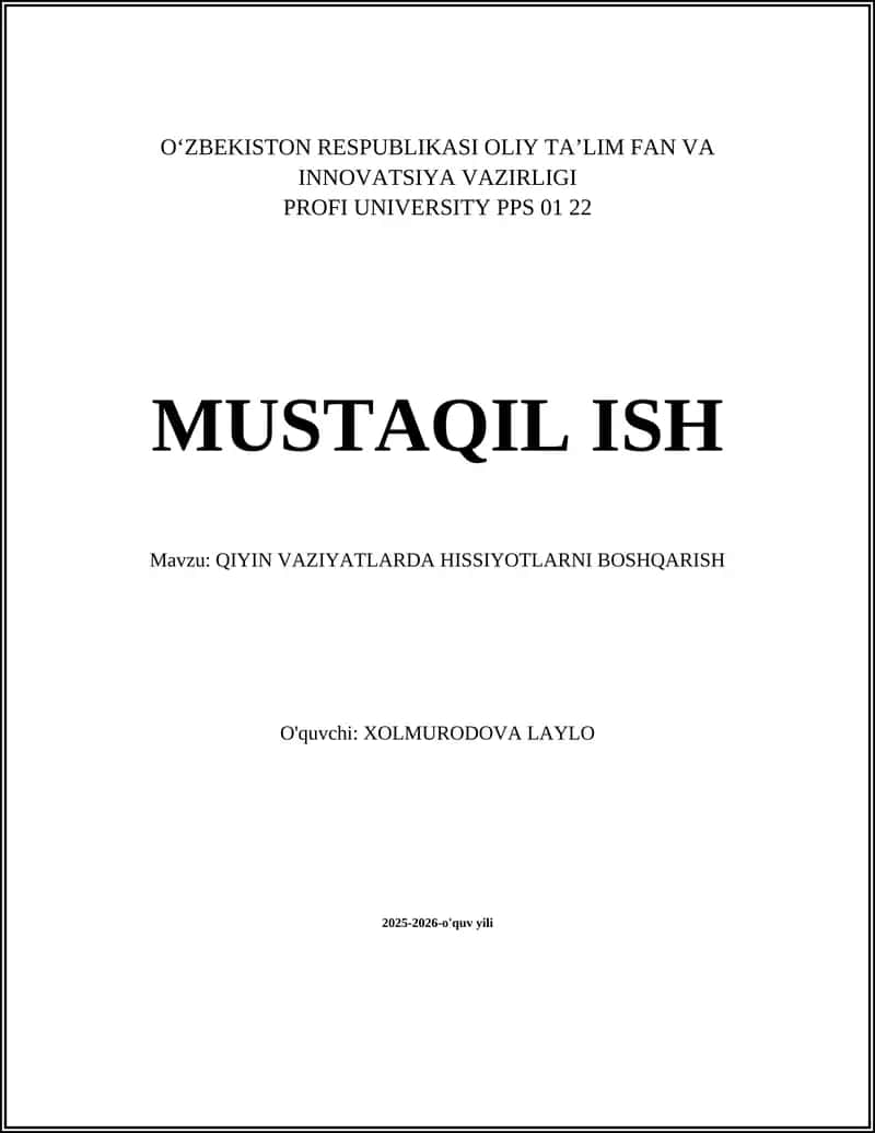 Emotsiyalarni aniqlash va nomlash