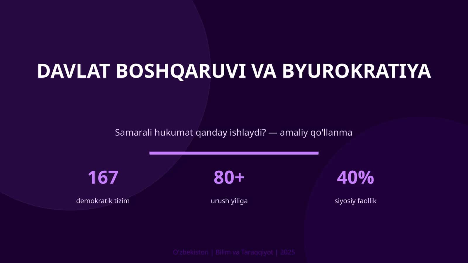 Davlat boshqaruv va byurokratiya