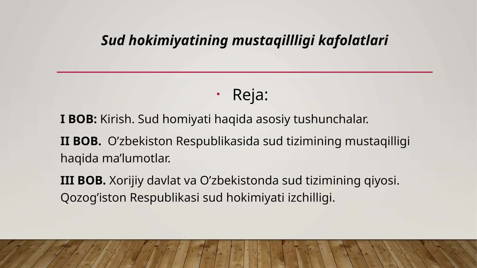 Sud hokimiyatining mustaqillligi kafolatlari