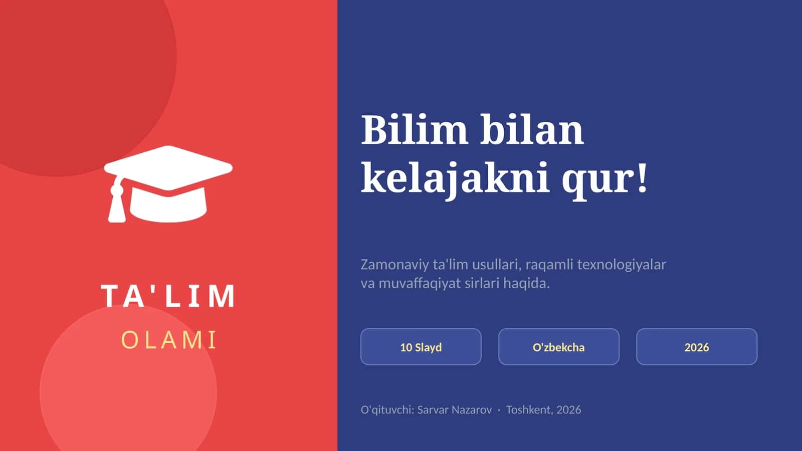 Zamonaviy ta'lim usullari, raqamli texnologiyalar va muvaffaqiyat sirlari haqida