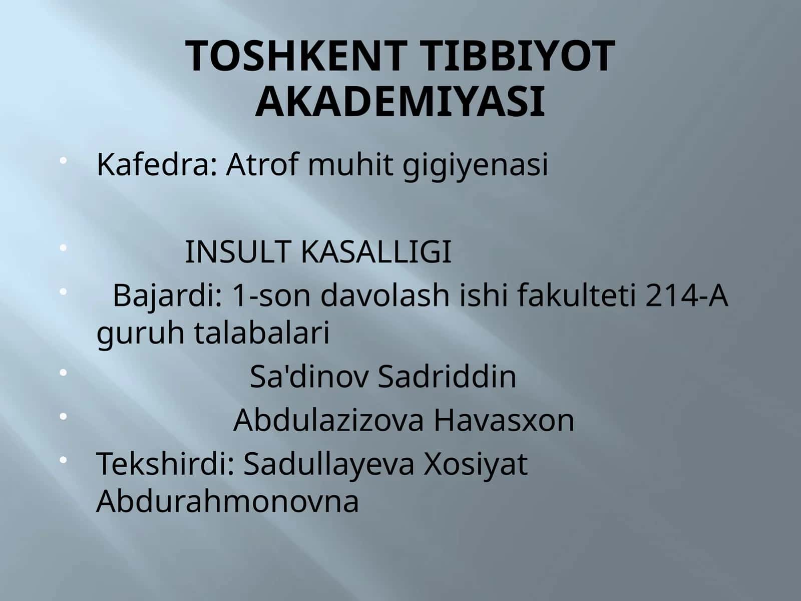 Insult kasalligi