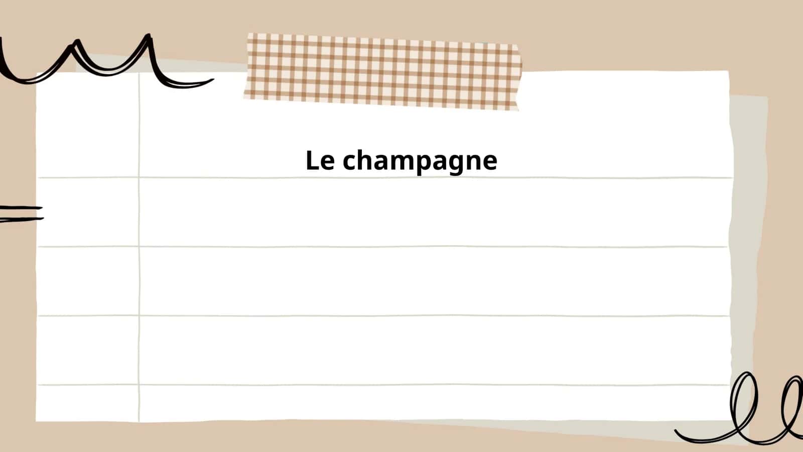 Le champagne
