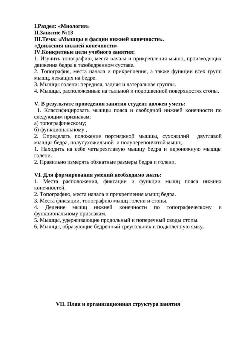 Мышцы и фасции нижней конечности