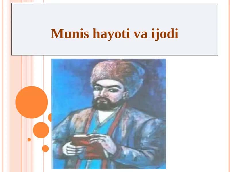 Munis hayoti va ijodi