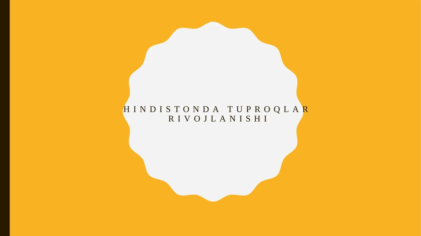 Hindistonda tuproqlar rivojlanishi
