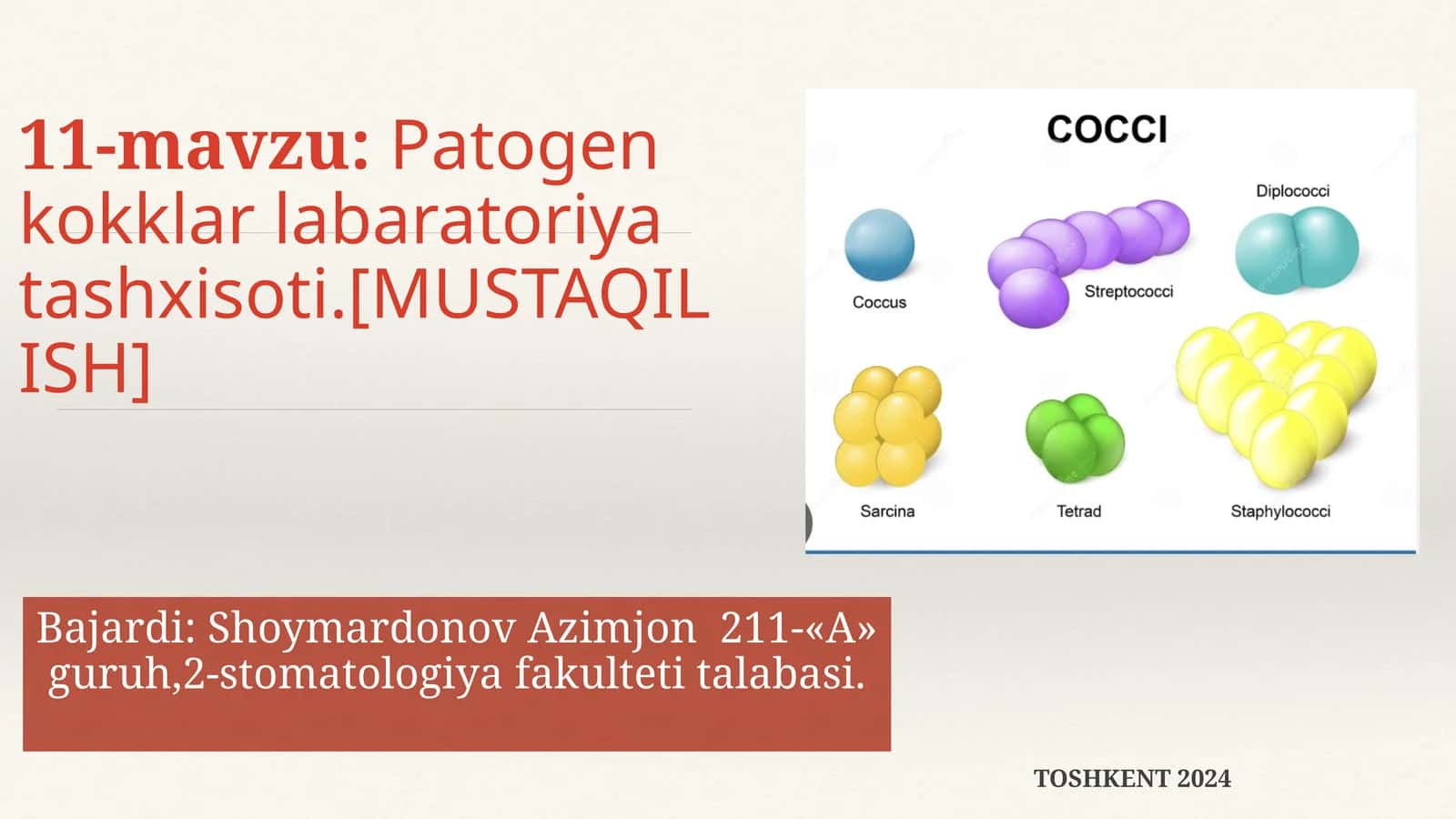 Patogen kokklar labaratoriya tashxisoti