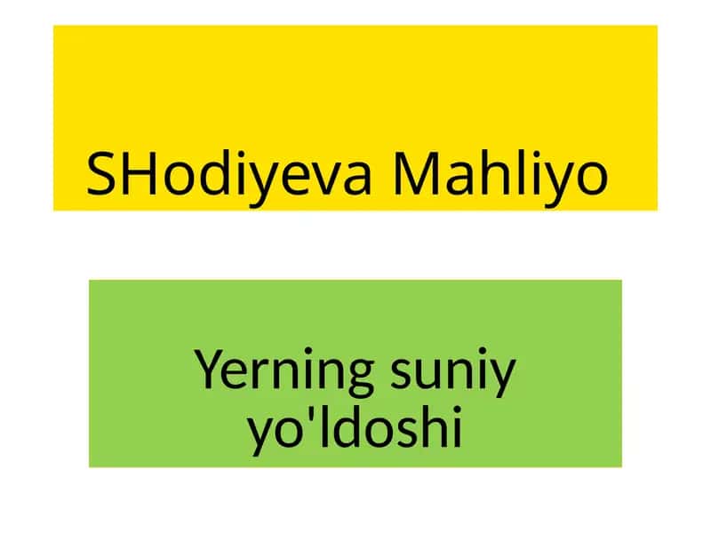 SHodiyevaMahliyo