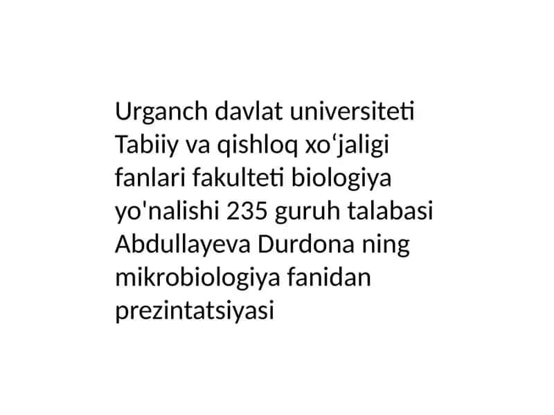 Bakteriologik o‘g‘itlar va ularning qo‘llanilishi