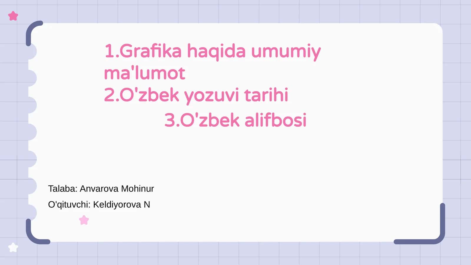 Grafika haqida umumiy ma'lumot
