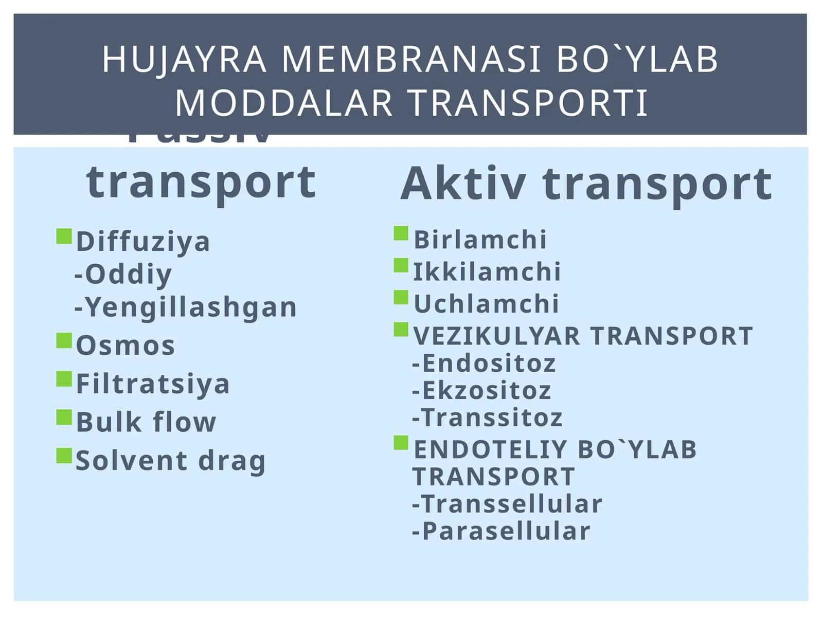 Passivtransport