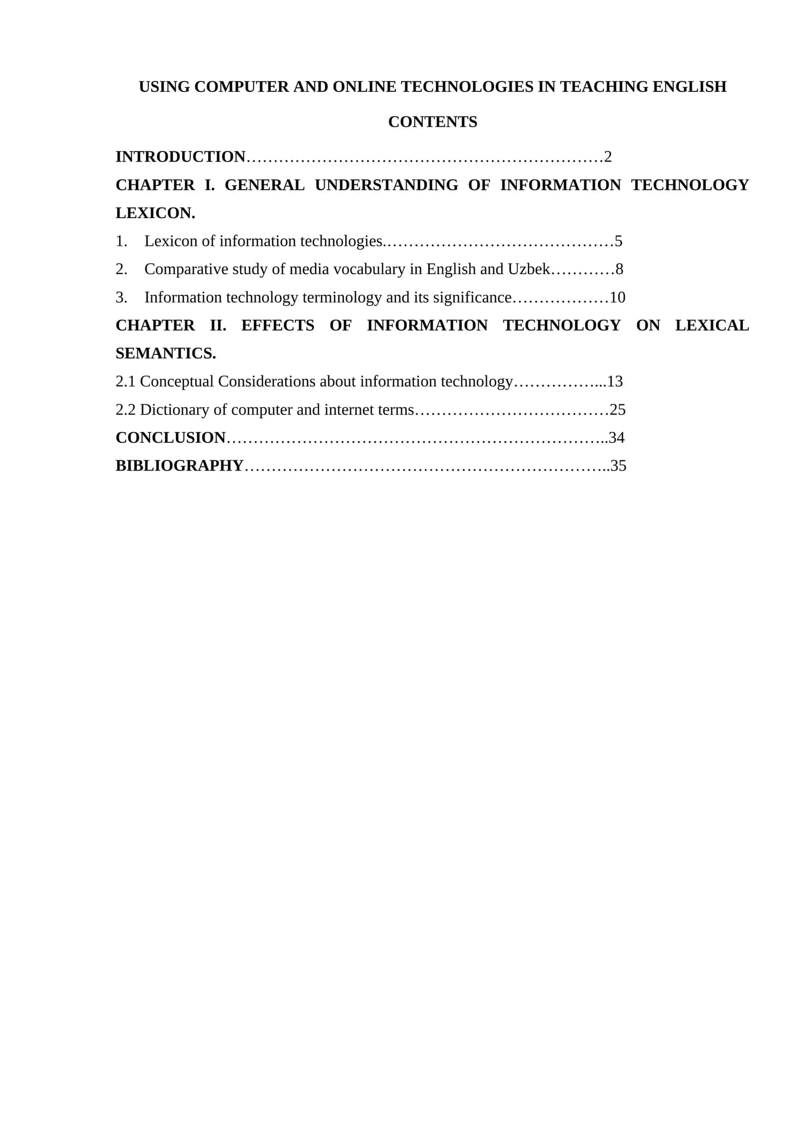 USING COMPUTER AND ONLINE TECHNOLOGIES IN TEACHING ENGLISH