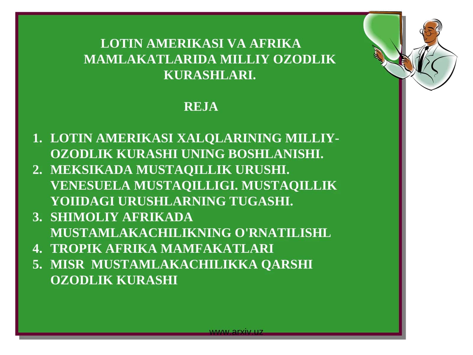 Lotin Amerikasi va Afrika Mamlakatlari Milliy Ozodlik Kurashlari