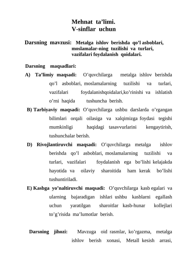 Mehnat ta'limi