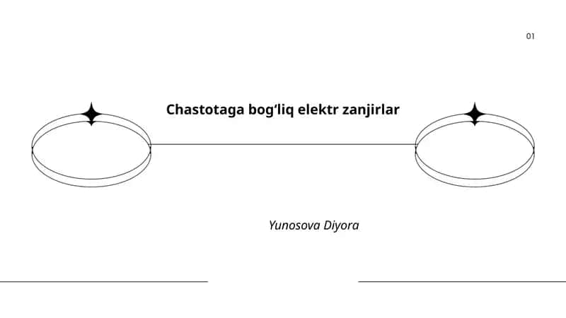 Chastotaga bogʻliq elektr zanjirlar tahlili