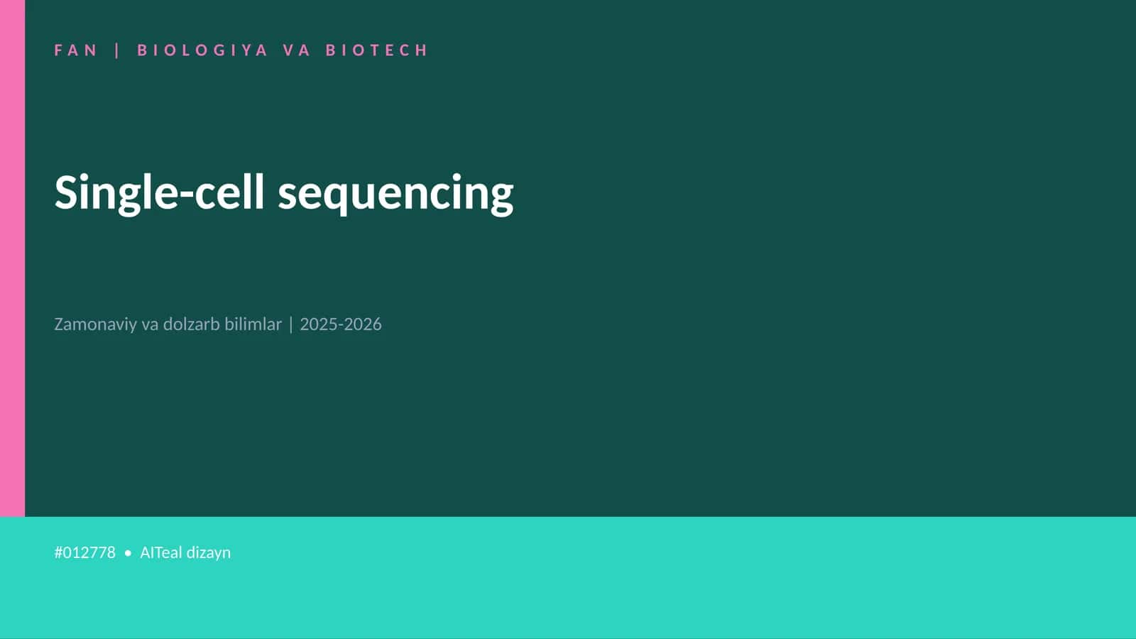 Single-cell sequencing