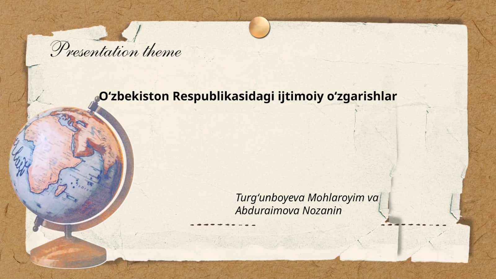 Oʻzbekiston Respublikasidagi ijtimoiy oʻzgarishlar