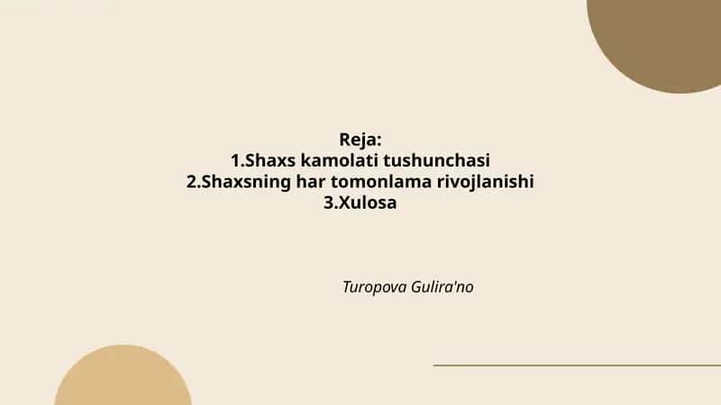 Shaxs kamolati